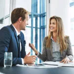 Business, portrait and mature woman with tablet in office for schedule, networking or review proposal. Online, face and employee for website, feedback or survey at financial consulting agency.