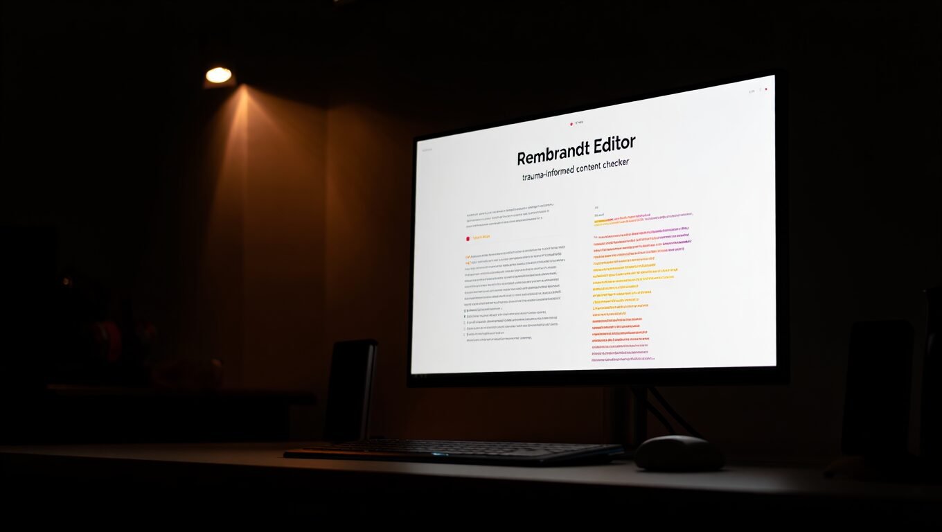 Discover Rembrandt Editor, an innovative tool for creating trauma-informed content that goes beyond basic accessibility. Learn how this free AI assistant helps content designers identify potentially harmful language patterns to create safer digital experiences for vulnerable users.